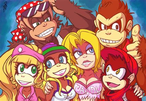 blonde donkey kong character|More.